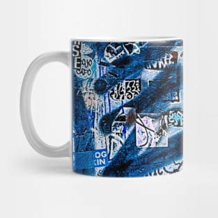 Blue Graffiti NYC Street Art Colors Mug